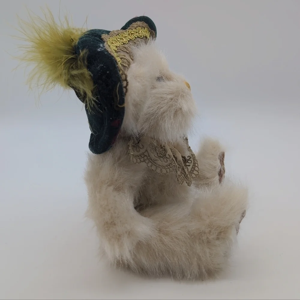 Pickford Bears Eliza Pendant Teddy Bear with Lace Collar Brass Button